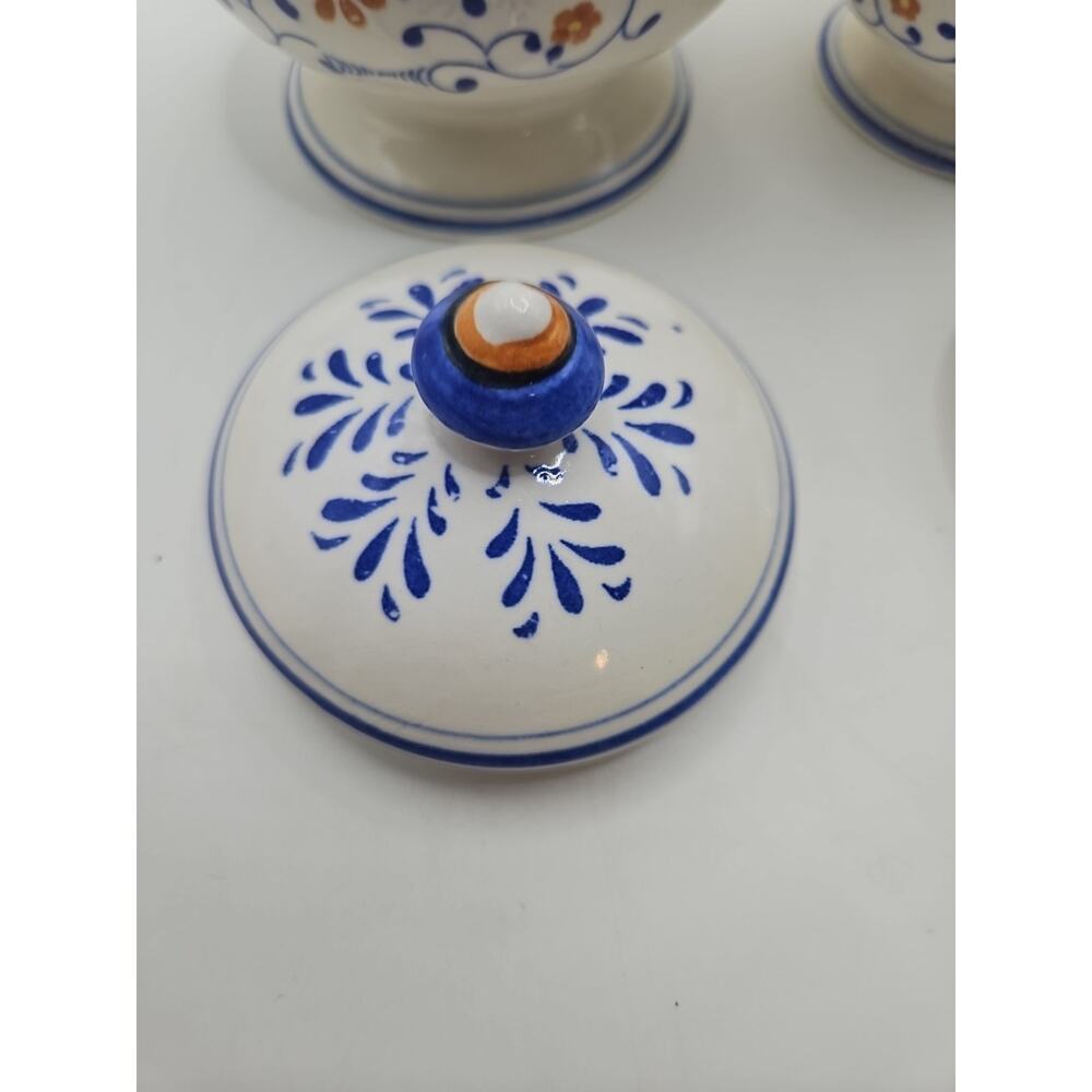 Vintage Royal Sealy Heritage Tea And Coffee Canister Set Of 2 Large Medium - Picture 7 of 11
